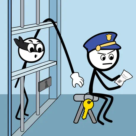 Thief Stick Puzzle: Man Escape